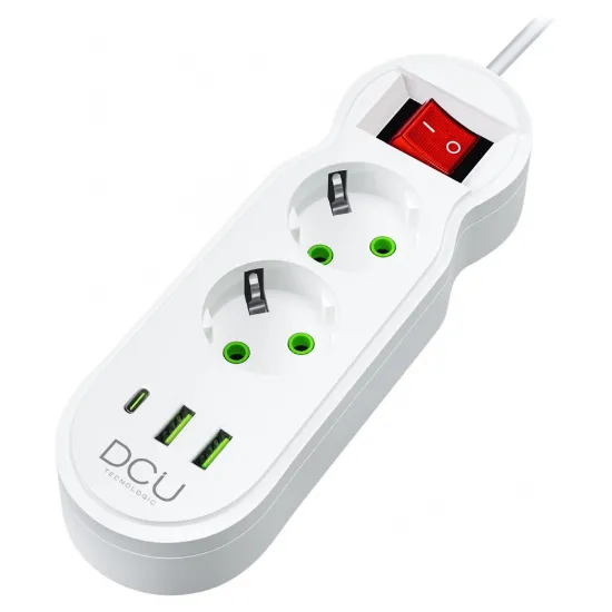 Tomada dupla DCU + portas USB