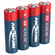 Condicionamento de 4 pilhas AA red azuis e vermelhas