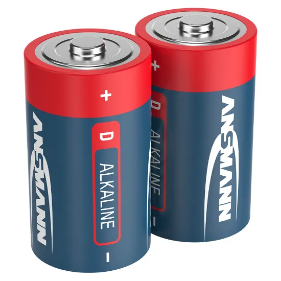 2 pilhas red azuis e vermelhas da marca Ansmann