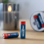 Pilhas Ansmann a serem usadas em lanternas