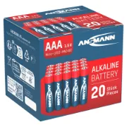 Caixa de cartão de 20 pilhas Ansmann LR03