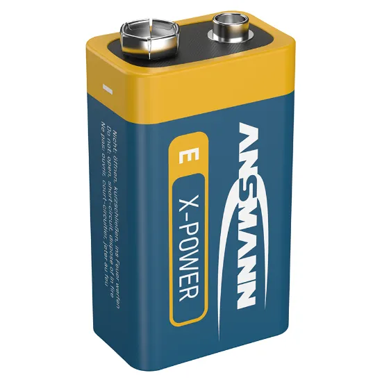 Pilha alcalina de 9V marca Ansmann modelo X-power