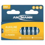 Blister de 10 pilhas Ansmann LR03 AAA modelo X-Power