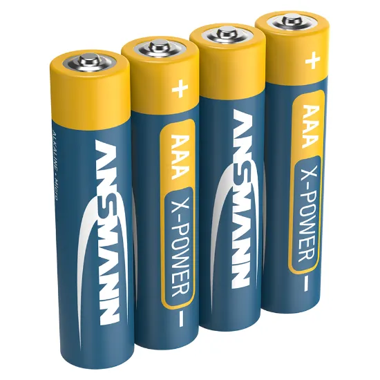 4 pilhas alcalinas da marca Ansmann AAA