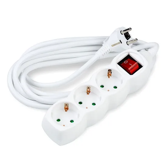 Bloco de tomadas triplo