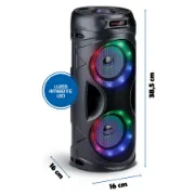 Coluna Leds Bluetooth e wireless