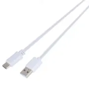 Cabo de carregamento USB - USB-C branco com 2 metros de comprimento