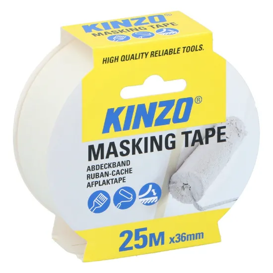 Fita adesiva de pintura para proteger diferentes superfícies com 25 metros de comprimento e 36mm de largura