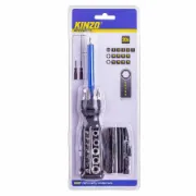 Embalamento chave de parafusos KINZO com 19 acessórios