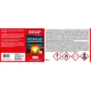 Instruções de segurança Petróleo Iluminante da marca BEAP com 1 litro