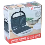 Embalamento sanduicheira branca da marca ALPINA