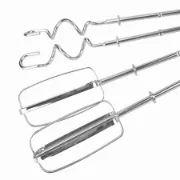 Batedeira equipada com dois tipos de batedores e amassadores de 20 centímetros