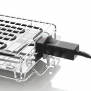 Grelhador da marca HAEGER com entrada de segurança na pega da resistência