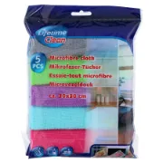 Embalamento de conjunto de 5 panos de microfibra da marca Lifetime Clean