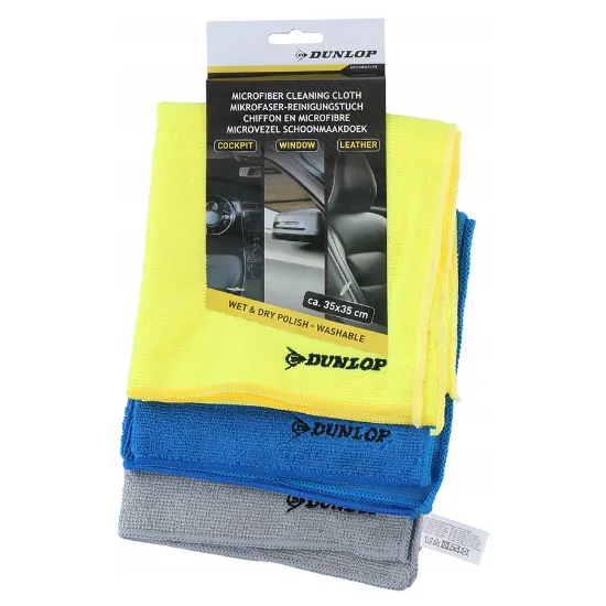 Pack de 3 panos de 35x35 centímetros para limpeza de automóveis