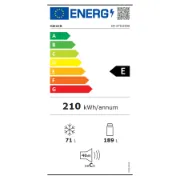 Etiqueta energética do frigorífico combinado HAENorth Pole 270 Combi-DGER