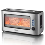 Torradeira HAEGER modelo WINDOW, com janela para visualizar estado do pão