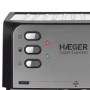 Botões e luzes para indicar estado de preparação da máquina de café