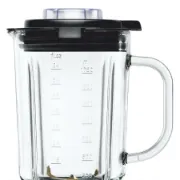 Capacidade do jarro do liquidificador de 1,75 litros, em vidro com tampa removível com abertura de enchimento