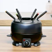 Fondue ALPINA compatível com carnes, queijo e chocolate até seis pessoas