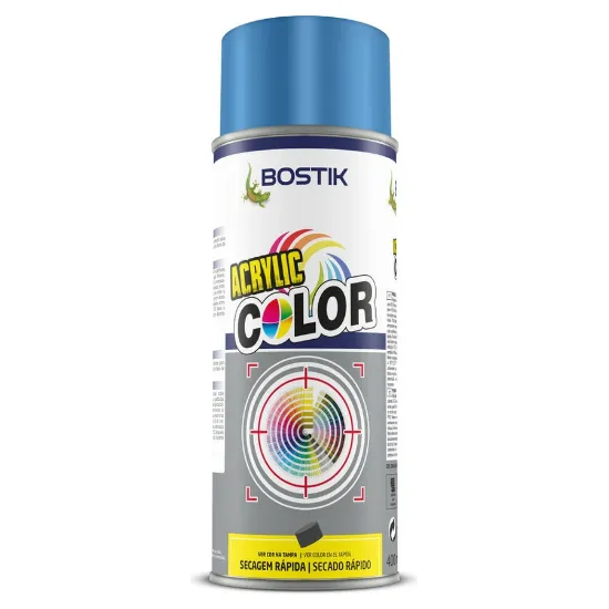 Tinta spray da marca BOSTIK RAL 5002 azul claro