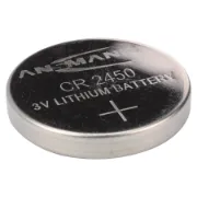 Pilha da marca ANSMANN CR2450 com 3V e 630mAh