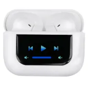 Auriculares com display pra controlo de música, com tecnologia ANC da marca GRUNDIG