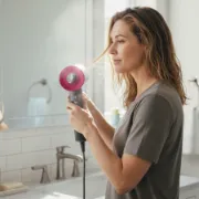 Secador de cabelo com cabo rotativo e filtro para limpeza