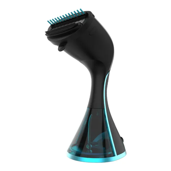 Ferro de engomar vertical Cecotec IronHero 2100 Ultimate de 2100W em tons de azul e preto.