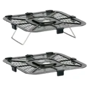 Grelhas ajustáveis em altura para melhor finalização do cozinhado