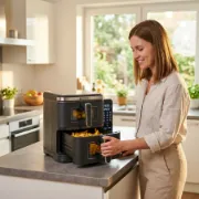 Air fryer ideal para cozinhar diferentes alimentos ou para eventos ou jantares de família e amigos