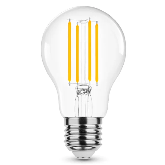 Lâmpada MODEE vintage transparente com filamentos acesos