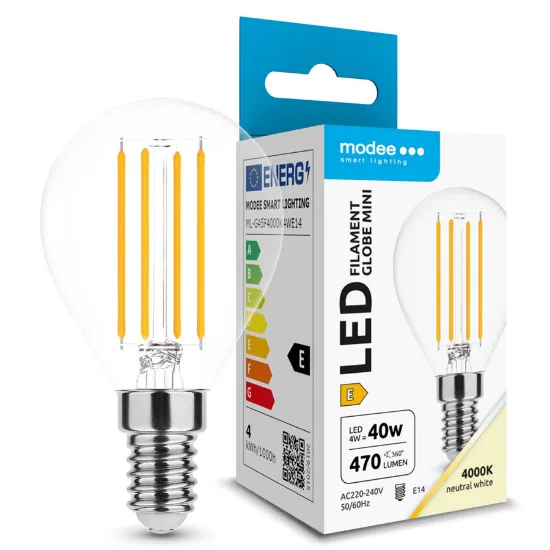 Lâmpada MODEE Filamentos e caixa de venda