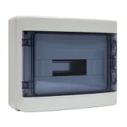 Quadro elétrico estanque saliente de 12 módulos com porta