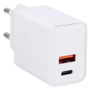 Alimentador GRUNDIG com 1 porta USB-C e 1 porta USB-A com carregamento rápido