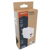 Embalagem carregador GRUNDIG PD com 1x USB-C e 1x USB-A