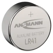 Pilha alcalina botão LR41 com diâmetro de 7,7mm e altura de 3,3mm