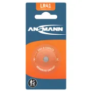 Pilha botão LR41 da marca ANSMANN com 1,5V