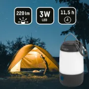 Lanterna indicada para camping com 3W 220Lm e autonomia até 11,5 horas
