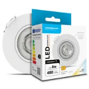 Downlight MODEE de 4W com diâmetro de 8cm e aro orientável