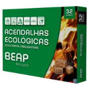Acendalhas ecológicas 32 cubos sem cheiros de origem 100% natural