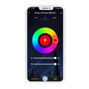 Lâmpada regulável via App Tuya com temporizador, regulador de cores e intensidade