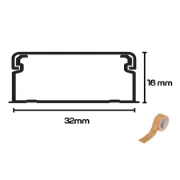 Calha Técnica da EFAPEL com adesivo com medidas de 32x16mm