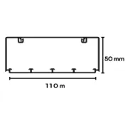 Calha técnica EFAPEL 10090 RBR branca e com 110x50mm