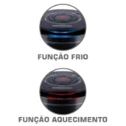 Função de aquecimento e arrefecimento com sistema de luzes indicadoras
