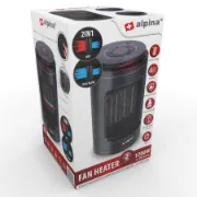 Packaging ventilador ALPINA 1200W função quente e frio