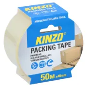 Packaging fita adesiva transparente da KINZO com 50 metros de comprimento