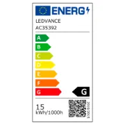 Etiqueta energética classe G lâmpada forno OSRAM
