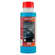 Frasco de líquido limpa para-brisas concentrado BEAP de 250ml em tom azul para automóvel.