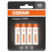 Blister de 4 pilhas alcalinas OSRAM Power Ultra tamanho AA de 1.5V